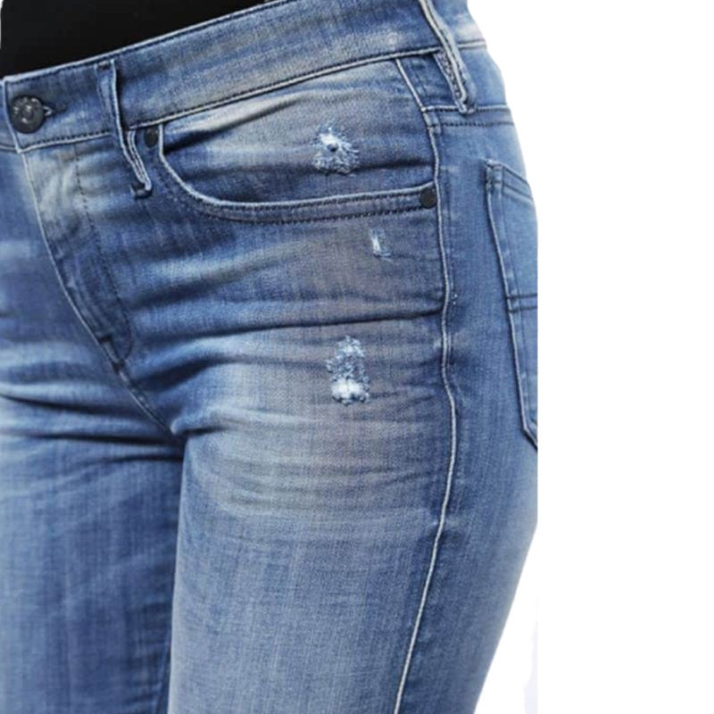 DIESEL SKINZEE 0679W Womens Denim Jeans Super Skinny Fit Blue Faded Zip Fly