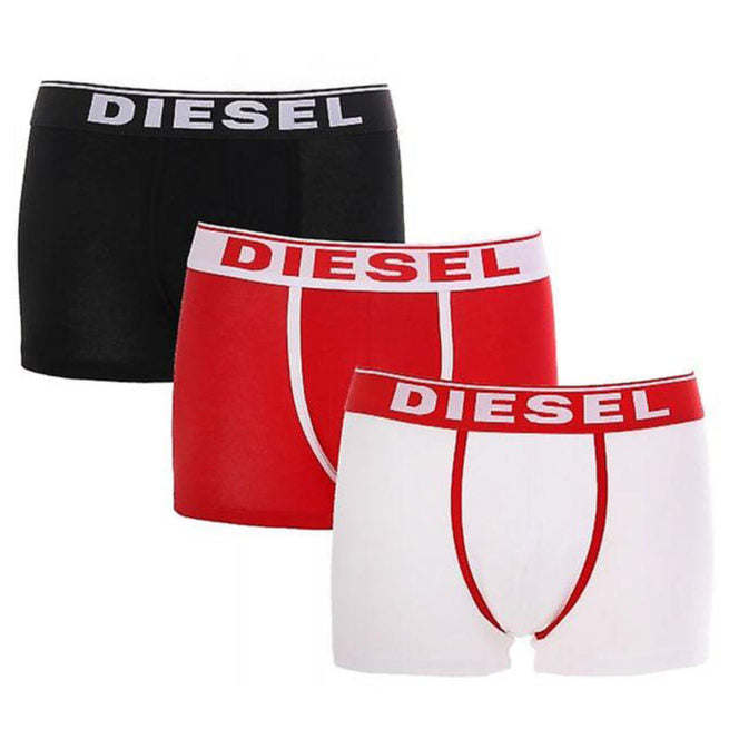 DIESEL UMBX DAMIEN Fresh & Bright Mens Boxer Trunks Underwear 3X Pack Stretch