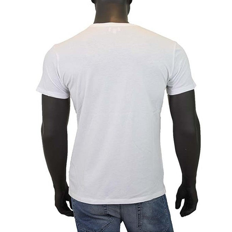 DIESEL T LONAD 0091B Mens T Shirt Crew Neck Short Sleeve Casual Cotton Tee White