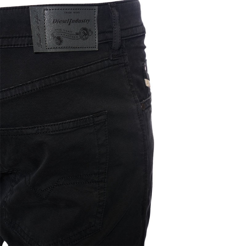 DIESEL R BUSTER A RJ0DA Mens Chino Trousers Regular Stretch Casual Black Pants