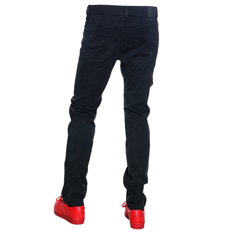 DIESEL R BUSTER A RJ0DA Mens Chino Trousers Regular Stretch Casual Black Pants