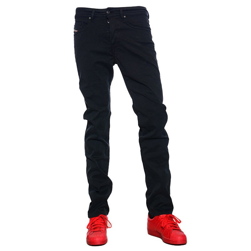 DIESEL R BUSTER A RJ0DA Mens Chino Trousers Regular Stretch Casual Black Pants