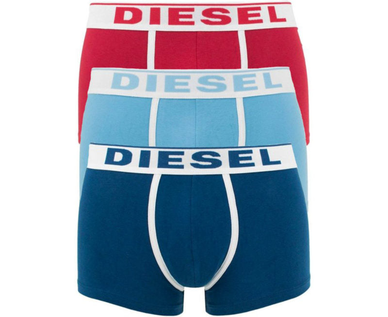 DIESEL Fresh & Bright Boxer Trunks Mens Underwear 3 Pack Shorts Cotton E7B-2981