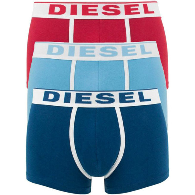 DIESEL Fresh & Bright Boxer Trunks Mens Underwear 3 Pack Shorts Cotton E7B-2981