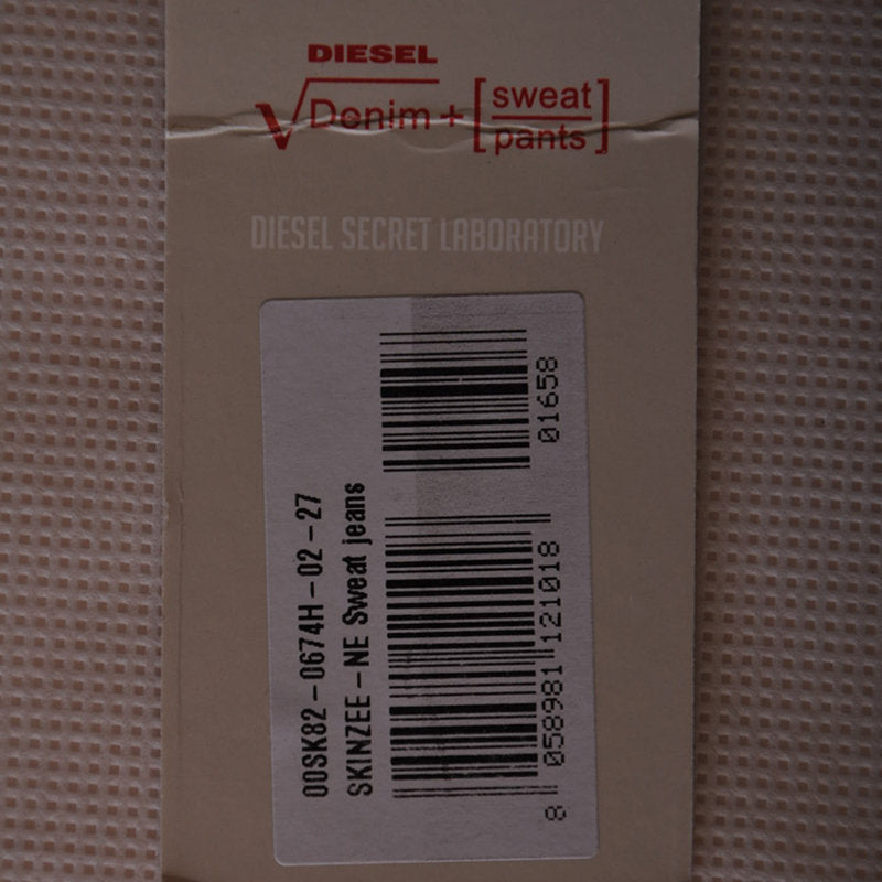 DIESEL SKINZEE NE 0674H Womens Denim Jogg Jeans Super Slim Fit Skinny Sweat Pant