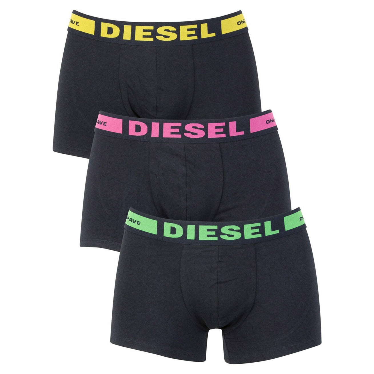 DIESEL Mens Trunks Boxer Shorts Underwear Pack of 3 High Quality Mens Trunk