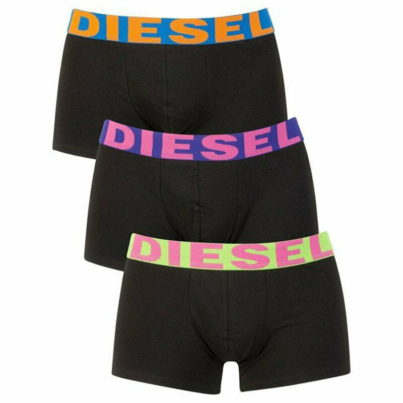DIESEL Mens Trunks Boxer Shorts Underwear Pack of 3 High Quality Mens Trunk