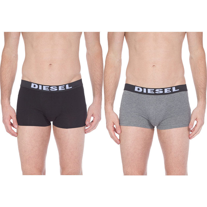 DIESEL UMBX ROCCO 02 Mens Short Boxer Trunk 2x Pack Stretch Cotton Underwear