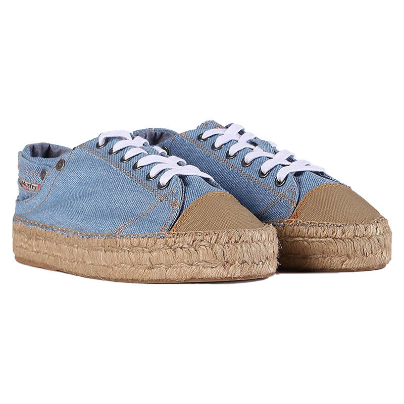 DIESEL EXPODRILLAS LC W Womens Trainers Lace Up Denim Sneakers Casual Gym Shoes