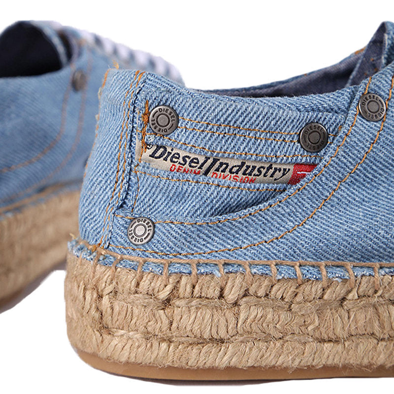 DIESEL EXPODRILLAS LC W Womens Trainers Lace Up Denim Sneakers Casual Gym Shoes