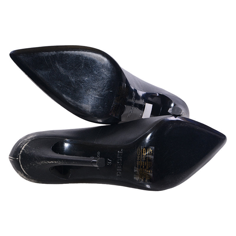 DIESEL D SLANTY HP Womens High Heels Occasion Party Pointed Toe Pump Smart Heels