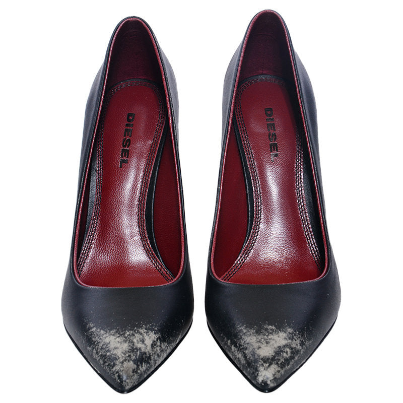 DIESEL D SLANTY HP Womens High Heels Occasion Party Pointed Toe Pump Smart Heels
