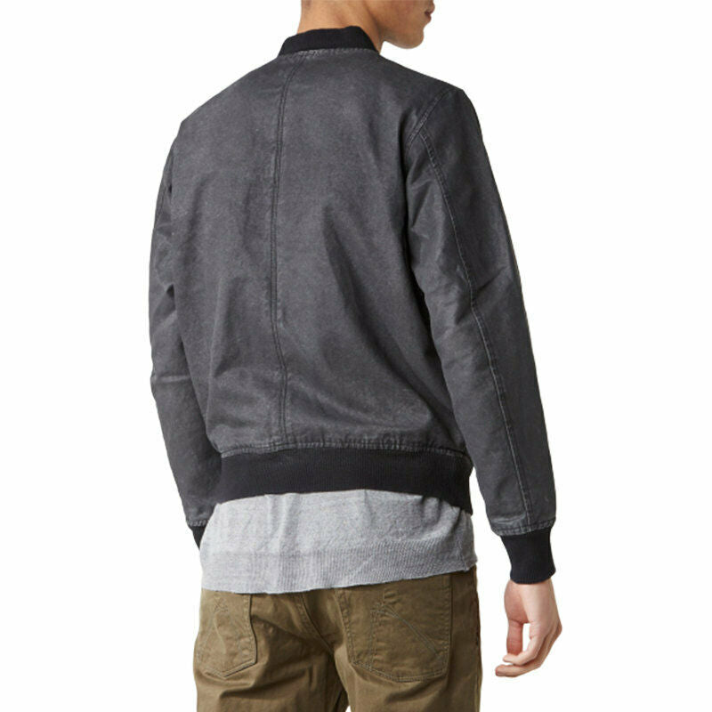 DIESEL J HOLZ 0CAOK Mens Denim Bomber Jacket Casual Vintage Slim Fit Coat