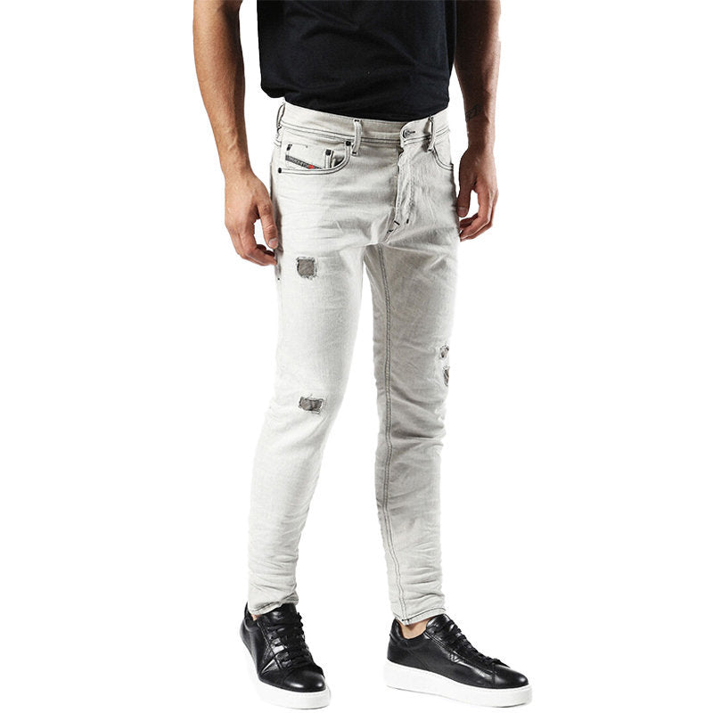 DIESEL TEPPHAR 0676M Mens Denim Cotton Casual Stretch Jeans Slim Fit Carrot