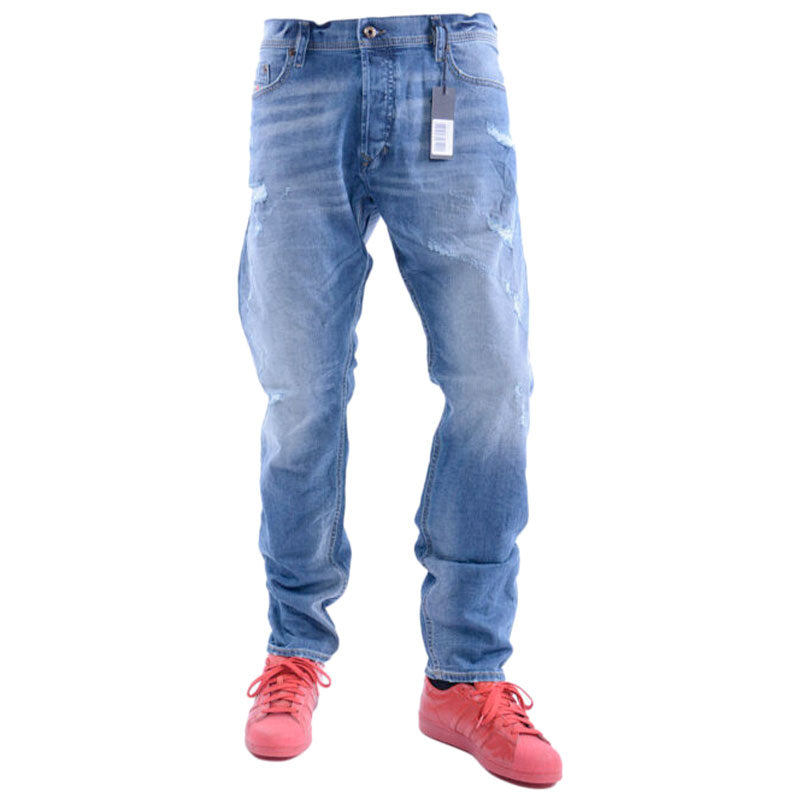 DIESEL TEPPHAR 084LR Mens Denim Jeans D.N.A Stretch Slim Fit Carrot Diesel Pants