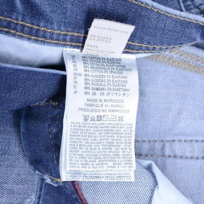 DIESEL TEPPHAR 084LR Mens Denim Jeans D.N.A Stretch Slim Fit Carrot Diesel Pants