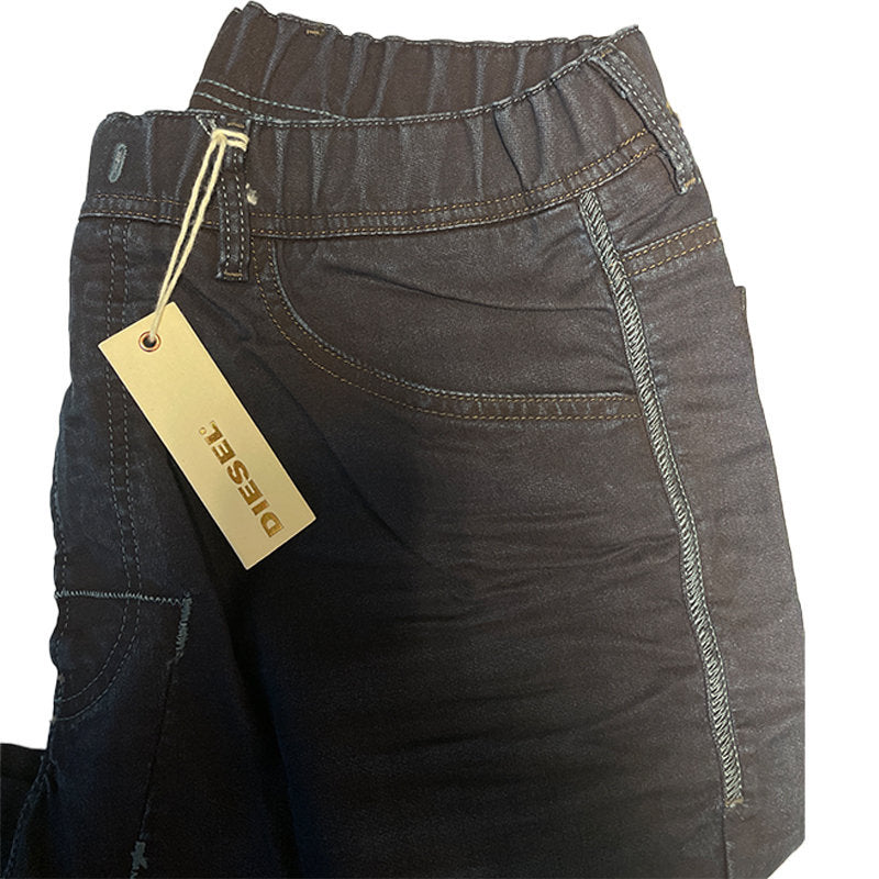 DIESEL NARROT NE 0681S Mens Denim Sweat Jogg Jeans Stretch Regular Fit Carrot