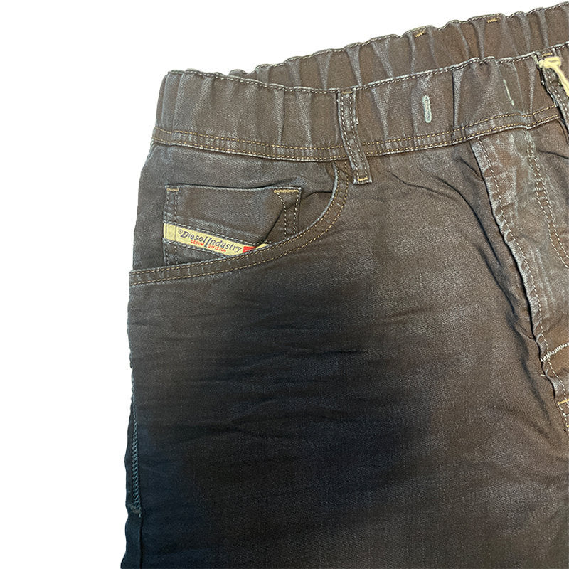 DIESEL NARROT NE 0681S Mens Denim Sweat Jogg Jeans Stretch Regular Fit Carrot