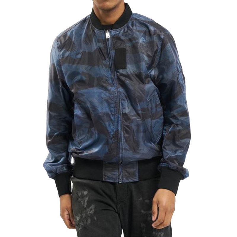 DIESEL J TOWN Mens Bomber Jacket Reversible Casual Ribbed Cuffs Regular Fit