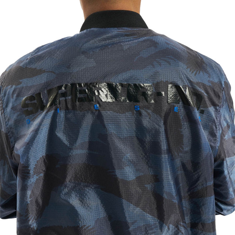 DIESEL J TOWN Mens Bomber Jacket Reversible Casual Ribbed Cuffs Regular Fit