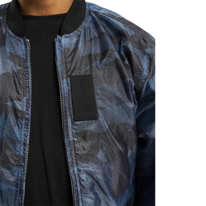 DIESEL J TOWN Mens Bomber Jacket Reversible Casual Ribbed Cuffs Regular Fit