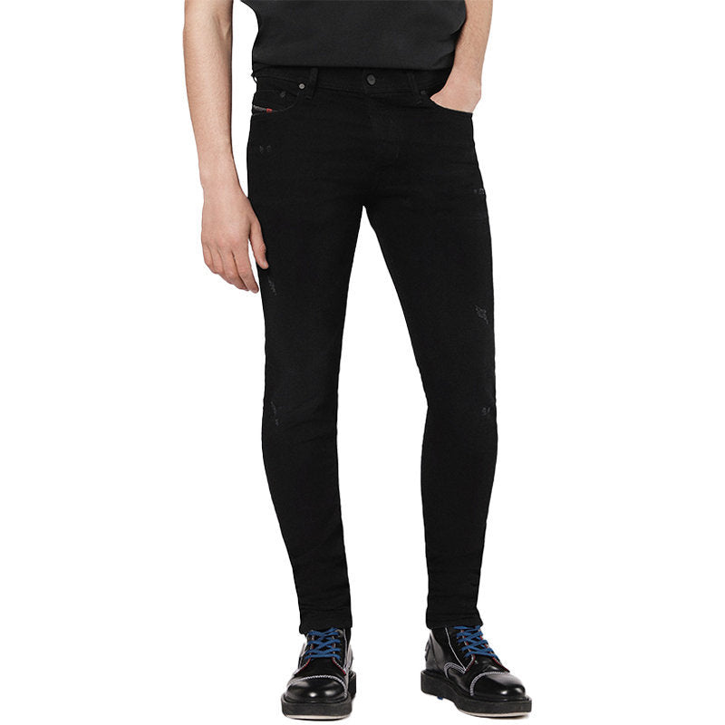 DIESEL TEPPHAR 069AC Mens Denim Jeans Casual Slim Fit Tapered Distressed Pants