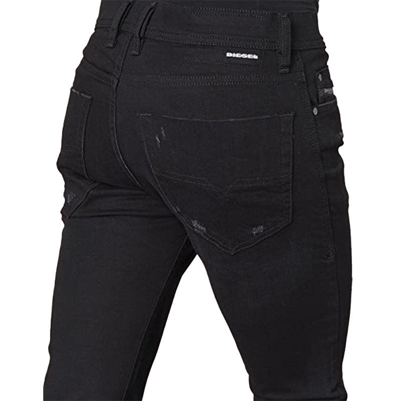 DIESEL TEPPHAR 069AC Mens Denim Jeans Casual Slim Fit Tapered Distressed Pants