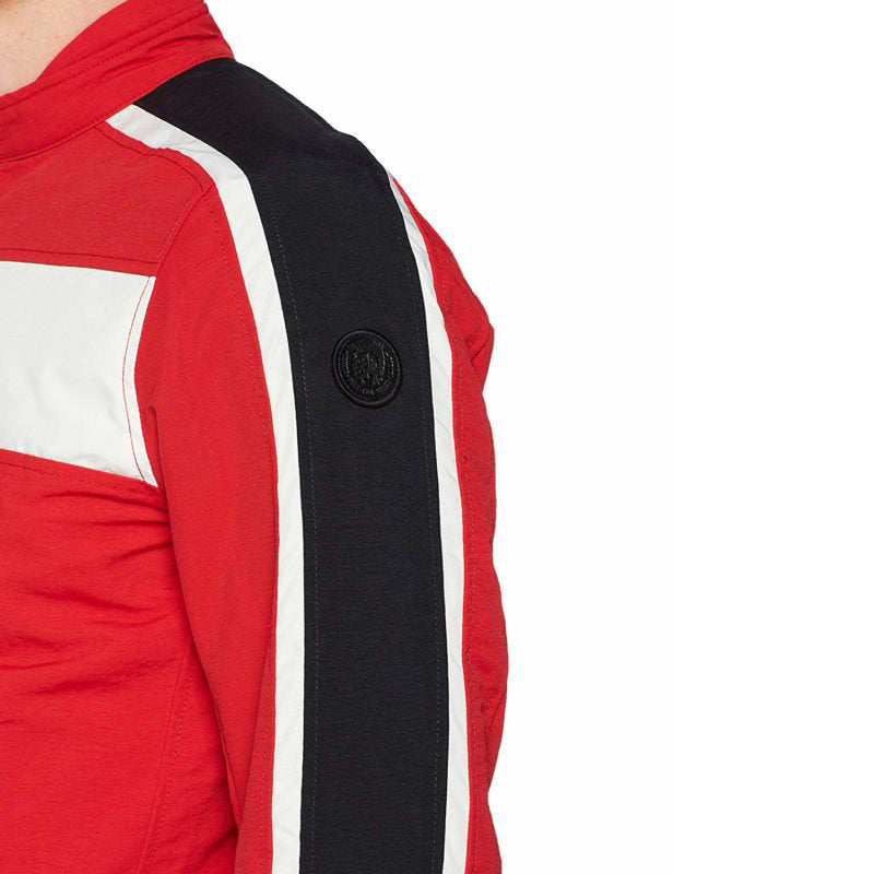 DIESEL J STREET Mens Biker Jackets Slim Summer Outwear Bomber Casual Coat Red