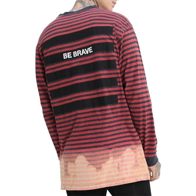 DIESEL T HALO Mens T Shirt Crew Neck Casual Cotton Long Sleeve Summer Tees