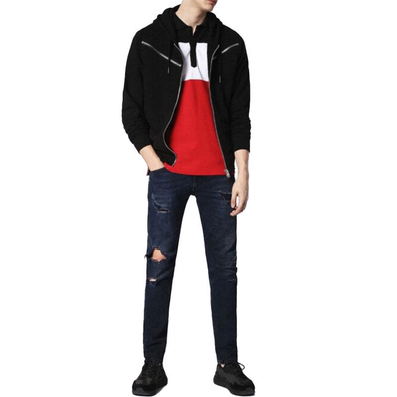 DIESEL T DAY Mens Polo T Shirt Short Sleeve Slim Fit Casual Summer Golf Tee Top