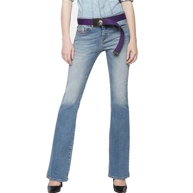 DIESEL LOWLEEH 084VD Womens Jeans Denim Stretch Slim Bootcut Low Waist Fit Pants