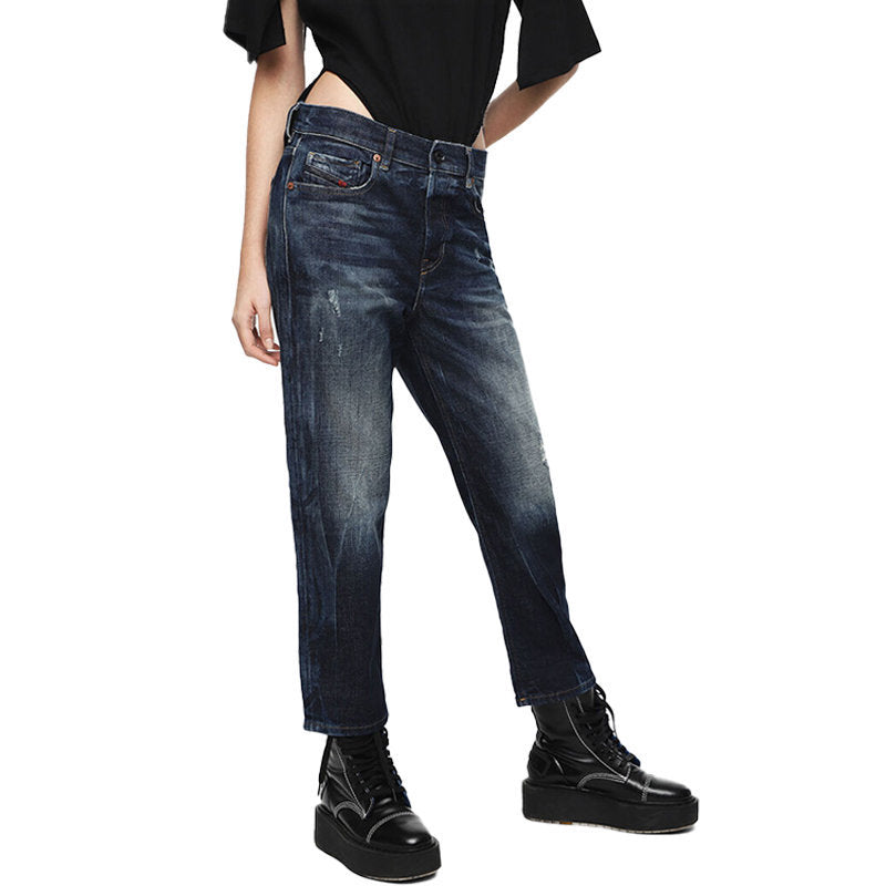 DIESEL ARYEL 089AL Womens Jeans Denim Stretch Regular Straight Waist Fit Pants