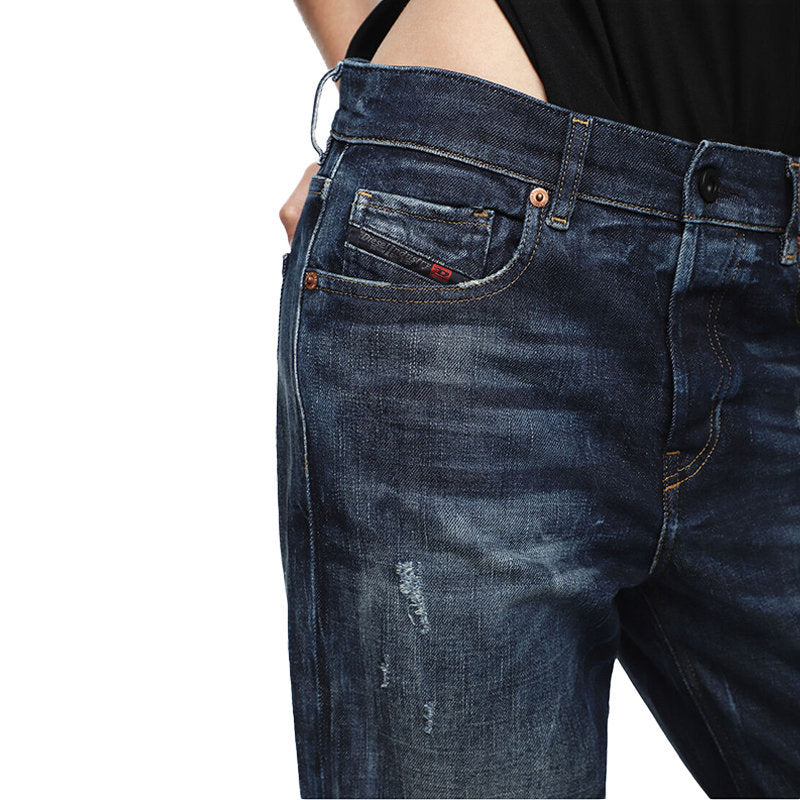 DIESEL ARYEL 089AL Womens Jeans Denim Stretch Regular Straight Waist Fit Pants