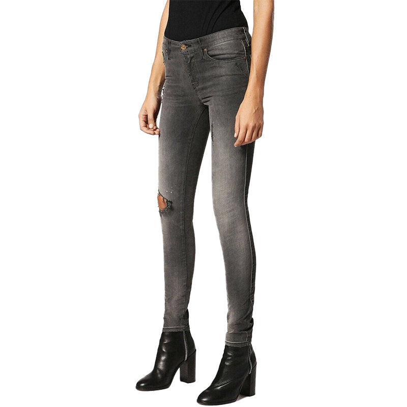 DIESEL SKINZEE 0683L Womens Jeans Super Slim Skinny Regular Waist Fit Pants