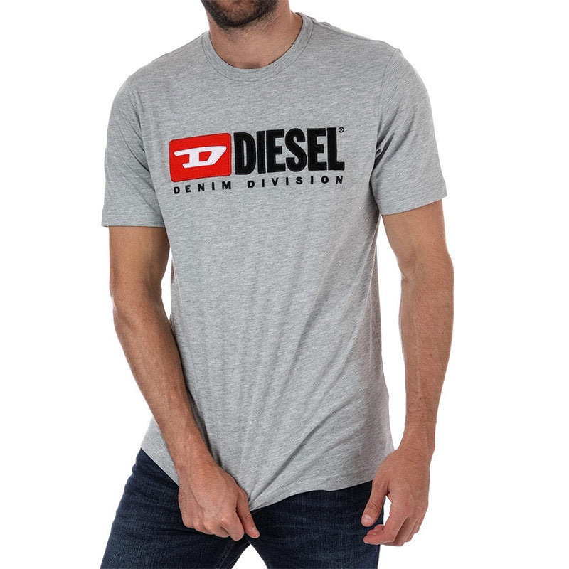 DIESEL T JUST DIVISION Mens T Shirt Short Sleeve Crew Neck Casual Cotton Tee