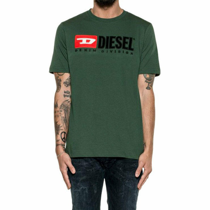 DIESEL T JUST DIVISION Mens T Shirt Short Sleeve Crew Neck Casual Cotton Tee