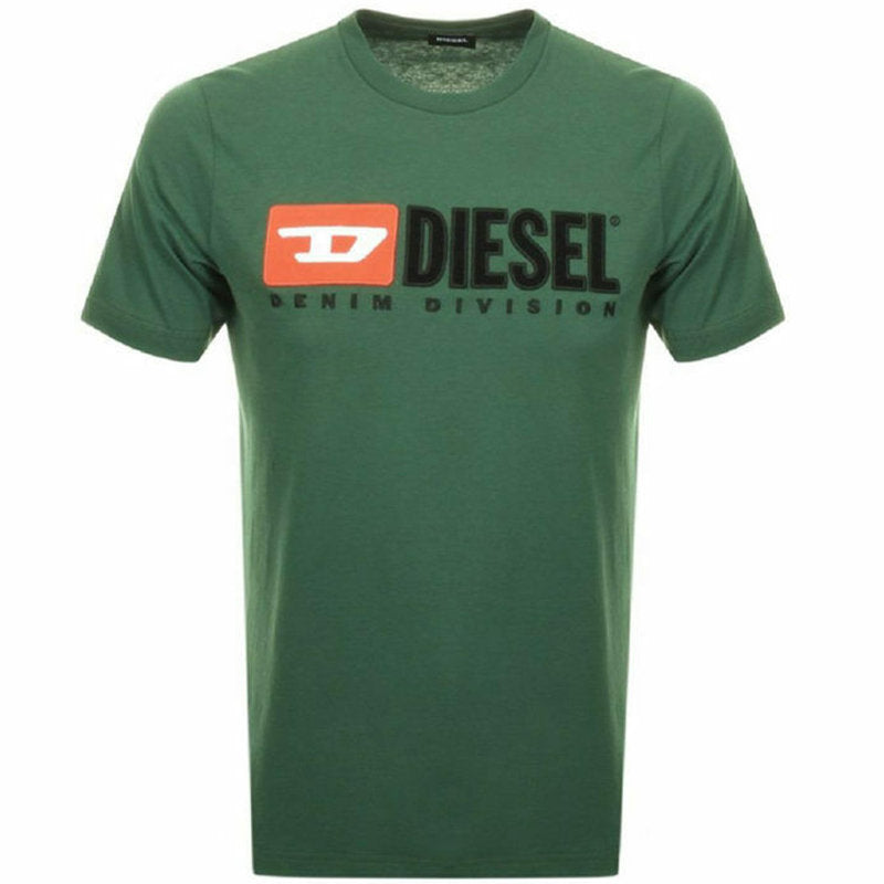 DIESEL T JUST DIVISION Mens T Shirt Short Sleeve Crew Neck Casual Cotton Tee