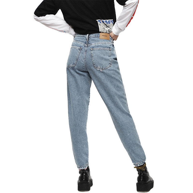 DIESEL ALYS 084WL Womens Jeans Denim Regular Straight Regular Waist Fit Pants