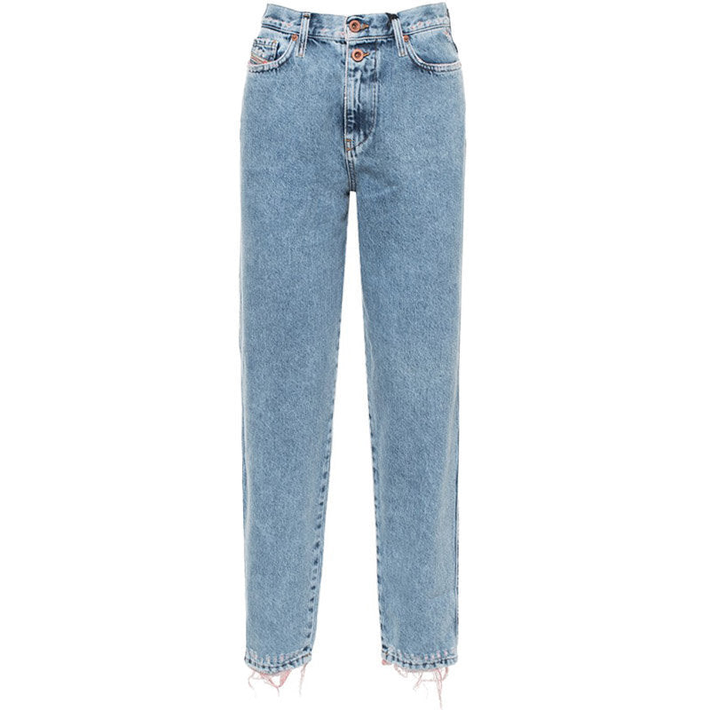 DIESEL ALYS 084WL Womens Jeans Denim Regular Straight Regular Waist Fit Pants