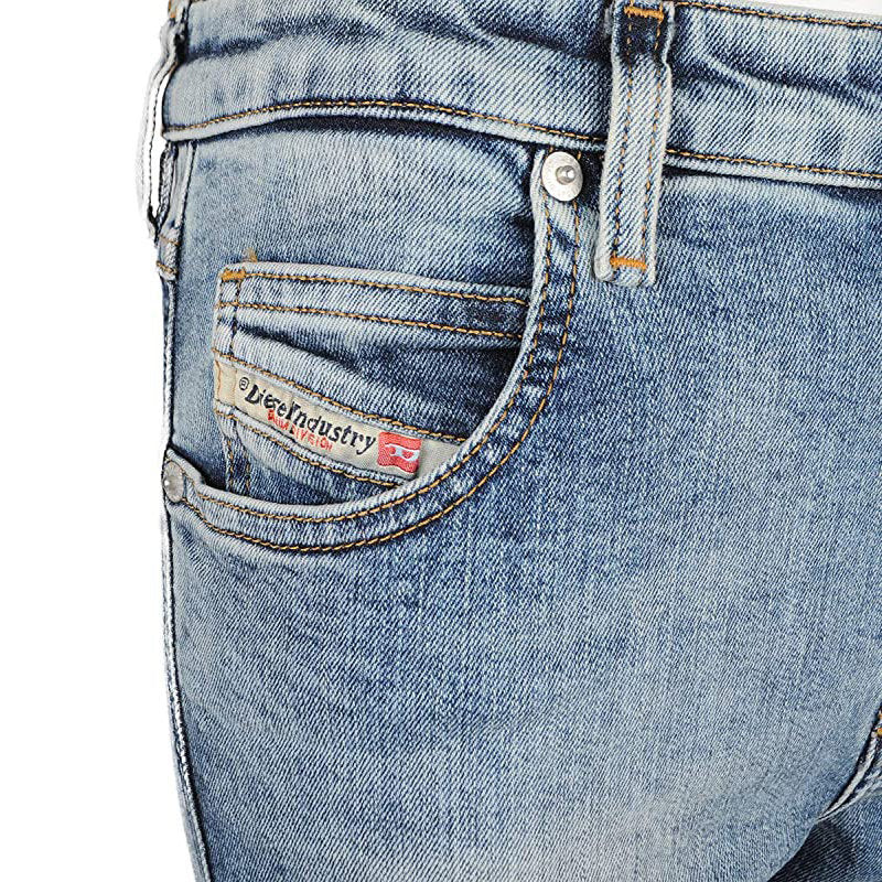 DIESEL BABHILA 069BN Womens Jeans Denim Slim Skinny Regular Waist Fit Pants