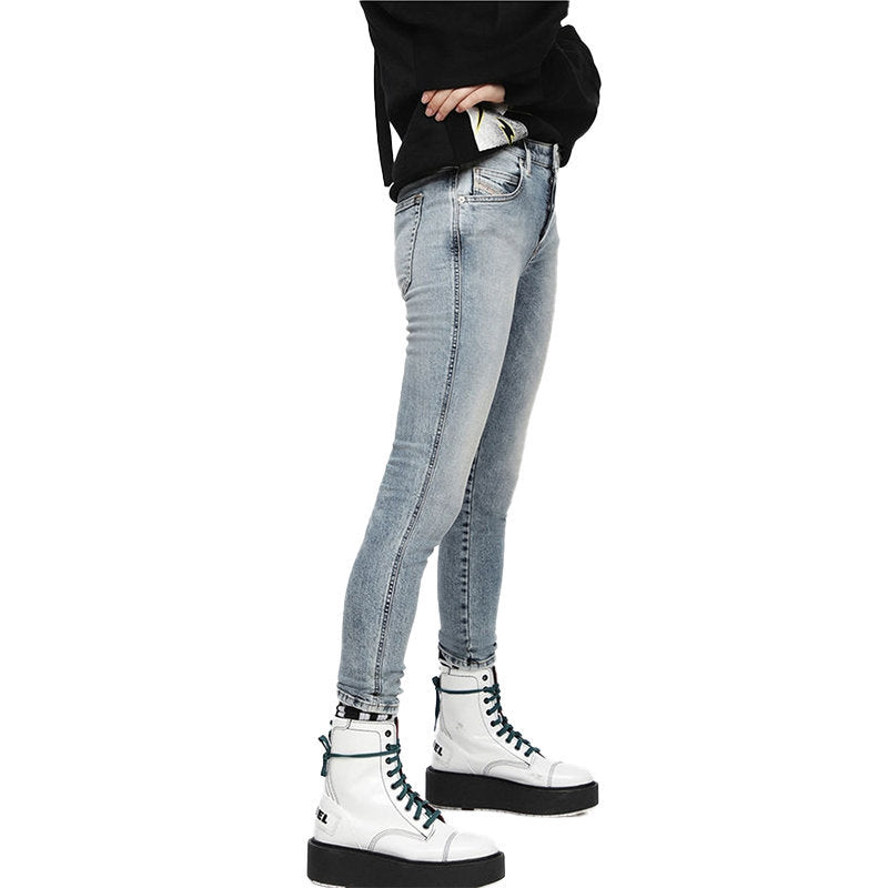 DIESEL BABHILA 069BN Womens Jeans Denim Slim Skinny Regular Waist Fit Pants