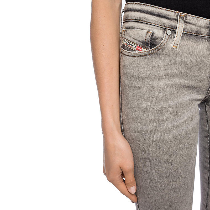 DIESEL SKINZEE LOW ZIP 084UP Womens Jeans Super Slim Skinny Low Waist Fit Pants