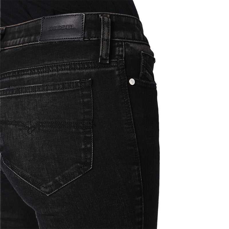 DIESEL SKINZEE ZIP 0687G Womens Jeans Super Slim Skinny Regular Waist Fit Pants