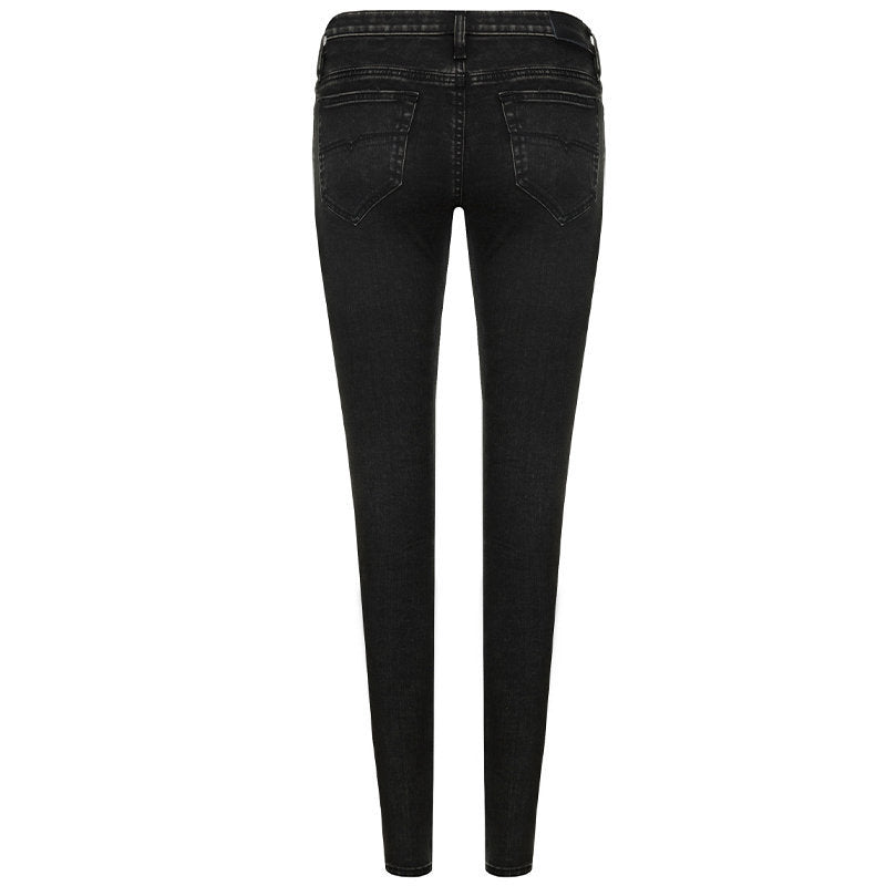 DIESEL SKINZEE ZIP 0687G Womens Jeans Super Slim Skinny Regular Waist Fit Pants