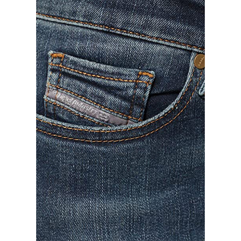 DIESEL SLANDY 069BJ Womens Jeans Super Skinny Regular Waist Fit Casual Trousers