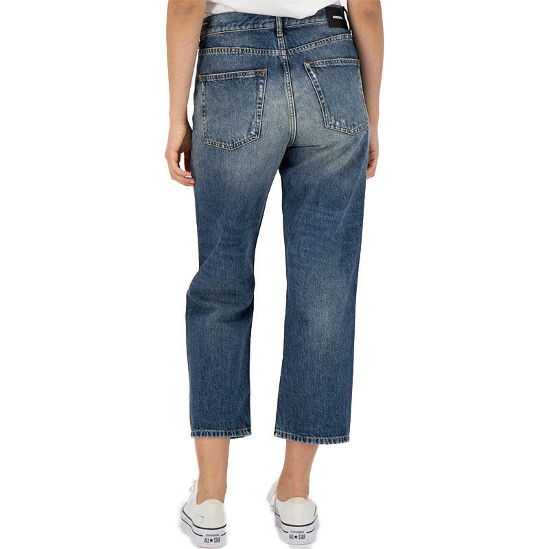 DIESEL ARYEL 084VB Womens Jeans Denim Regular Straight Regular Waist Fit Pants