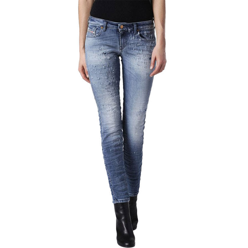 DIESEL GRACEY 084GM Womens Jeans Stretch Super Slim Skinny Low Waist Fit Pants