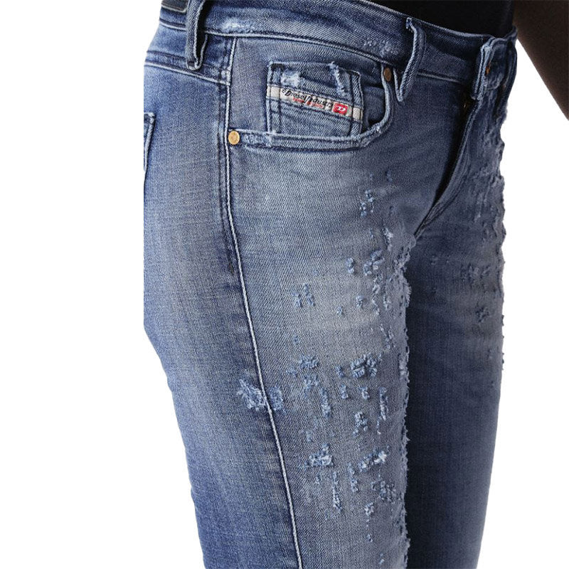 DIESEL GRACEY 084GM Womens Jeans Stretch Super Slim Skinny Low Waist Fit Pants