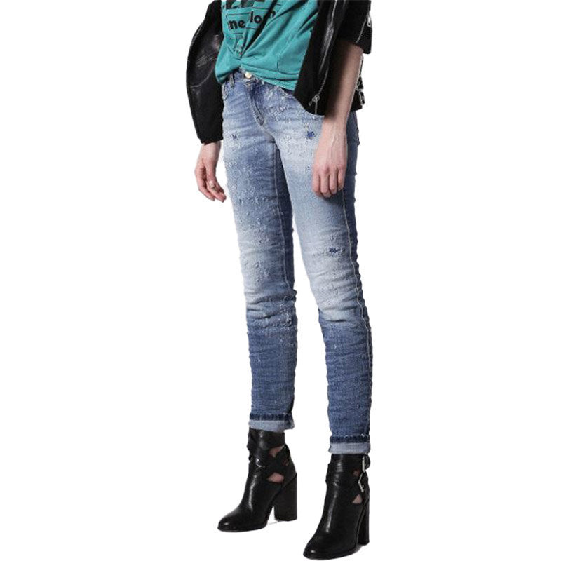 DIESEL GRACEY 084GM Womens Jeans Stretch Super Slim Skinny Low Waist Fit Pants