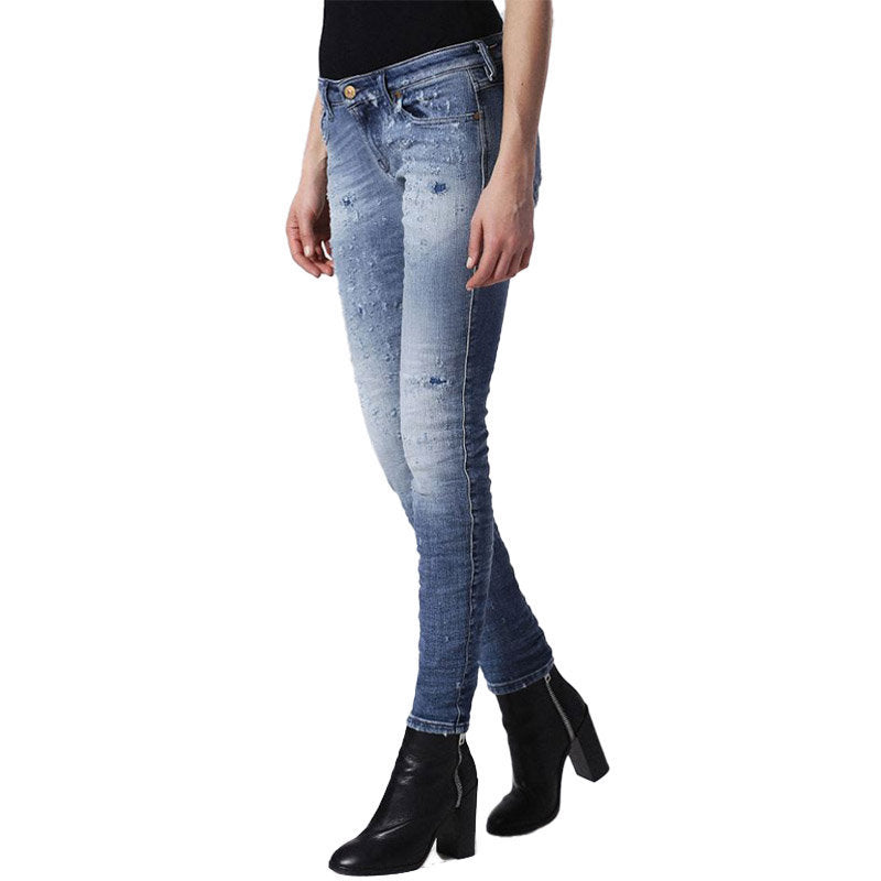 DIESEL GRACEY 084GM Womens Jeans Stretch Super Slim Skinny Low Waist Fit Pants